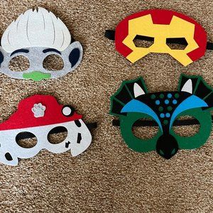 4 Kids felt face mask for dress up